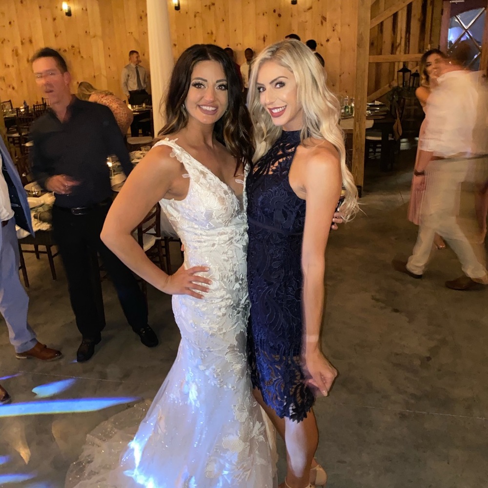 Blue Lace Dress - Picture 3 of 10